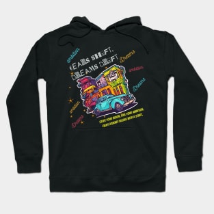 Gears, Dreams, and ambition (Motivational and Inspirational Quote for Car Lovers) Hoodie